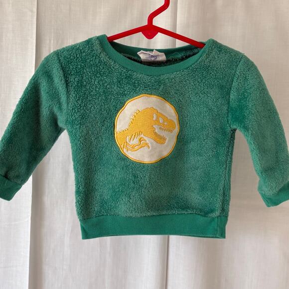 Welcome To The Universe Baby Jurassic Park Dinosaur Logo Sweatshirt 6-9 Months - Picture 1 of 5
